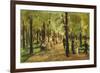 Walkers in the Tiergarten-Max Liebermann-Framed Premium Giclee Print