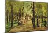 Walkers in the Tiergarten-Max Liebermann-Mounted Giclee Print