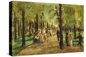 Walkers in the Tiergarten-Max Liebermann-Stretched Canvas