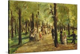 Walkers in the Tiergarten-Max Liebermann-Stretched Canvas