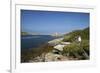 Walkers Near Cromwell's Castle in Summer Sunshine-Peter Barritt-Framed Photographic Print