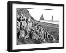 Walkers on Reynisfjara Beach, Iceland-Nadia Isakova-Framed Photographic Print