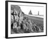 Walkers on Reynisfjara Beach, Iceland-Nadia Isakova-Framed Photographic Print