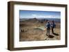 Walkers on the Tongariro Alpine Crossing Above the Emerald Lakes-Stuart-Framed Photographic Print