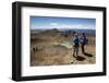 Walkers on the Tongariro Alpine Crossing Above the Emerald Lakes-Stuart-Framed Photographic Print