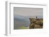 Walkers taking in the view on Hathersage Edge, Ladybower Reservoir below, Peak District National Pa-Tim Winter-Framed Photographic Print