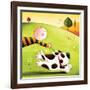 Walkies-Jo Parry-Framed Art Print