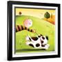 Walkies-Jo Parry-Framed Art Print