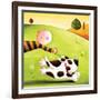 Walkies-Jo Parry-Framed Art Print