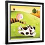 Walkies-Jo Parry-Framed Art Print