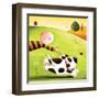 Walkies-Jo Parry-Framed Art Print