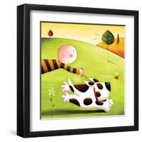 Walkies-Jo Parry-Framed Art Print