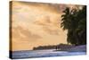 Walking Along a Tropical Beach at Sunset, Rarotonga, Cook Islands, South Pacific, Pacific-Matthew Williams-Ellis-Stretched Canvas