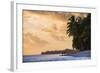 Walking Along a Tropical Beach at Sunset, Rarotonga, Cook Islands, South Pacific, Pacific-Matthew Williams-Ellis-Framed Photographic Print