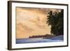 Walking Along a Tropical Beach at Sunset, Rarotonga, Cook Islands, South Pacific, Pacific-Matthew Williams-Ellis-Framed Photographic Print