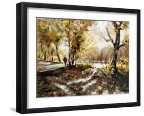 Walking beside Rudyard lake-Mary Smith-Framed Giclee Print