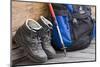 Walking Boots, Backpack, Hiking Sticks-Rainer Mirau-Mounted Photographic Print