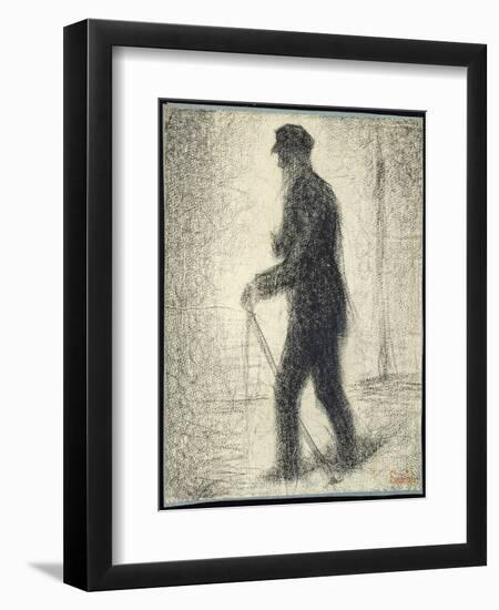 Walking, C.1882-Georges Seurat-Framed Giclee Print