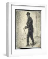 Walking, C.1882-Georges Seurat-Framed Giclee Print