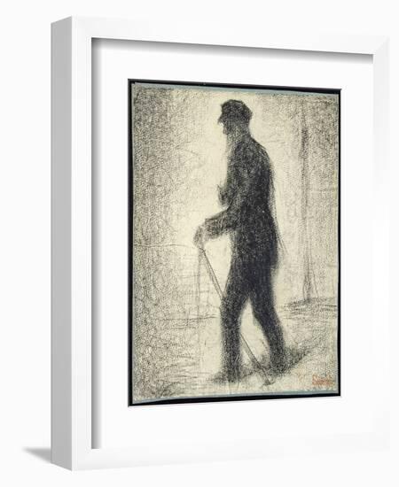 Walking, C.1882-Georges Seurat-Framed Giclee Print