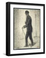 Walking, C.1882-Georges Seurat-Framed Giclee Print