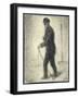 Walking, C.1882-Georges Seurat-Framed Giclee Print