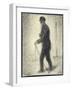 Walking, C.1882-Georges Seurat-Framed Giclee Print