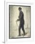 Walking, C.1882-Georges Seurat-Framed Giclee Print