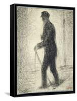 Walking, C.1882-Georges Seurat-Framed Stretched Canvas