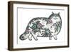 Walking Cat-David Khaikin-Framed Giclee Print