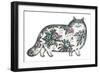 Walking Cat-David Khaikin-Framed Giclee Print