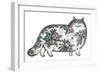 Walking Cat-David Khaikin-Framed Giclee Print