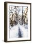 Walking Central Park - In the Style of Oil Painting-Philippe Hugonnard-Framed Giclee Print