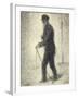 Walking, circa 1882-Georges Seurat-Framed Giclee Print