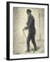 Walking, circa 1882-Georges Seurat-Framed Giclee Print