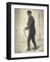 Walking, circa 1882-Georges Seurat-Framed Giclee Print