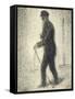 Walking, circa 1882-Georges Seurat-Framed Stretched Canvas