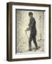 Walking, circa 1882-Georges Seurat-Framed Giclee Print