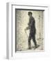 Walking, circa 1882-Georges Seurat-Framed Giclee Print