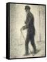 Walking, circa 1882-Georges Seurat-Framed Stretched Canvas