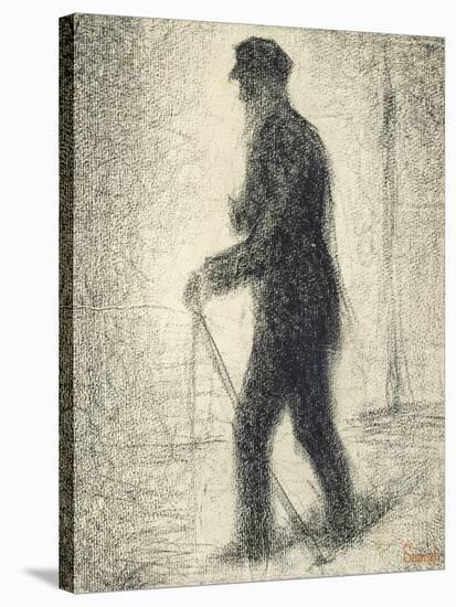 Walking, circa 1882-Georges Seurat-Stretched Canvas