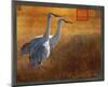 Walking Cranes-Chris Vest-Mounted Art Print