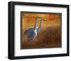 Walking Cranes-Chris Vest-Framed Art Print