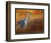 Walking Cranes-Chris Vest-Framed Art Print