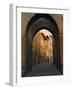 Walking Down the Medieval Streets, San Gimignano, Tuscany, Italy-Janis Miglavs-Framed Photographic Print