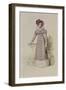 Walking Dress, Fashion Plate from Ackermann's Repository of Arts-English School-Framed Giclee Print