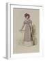 Walking Dress, Fashion Plate from Ackermann's Repository of Arts-English School-Framed Giclee Print