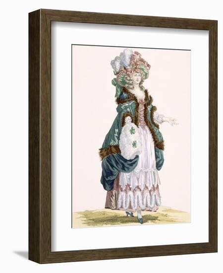 Walking in a Garden in Luxembourg, Engraved by Dupin, Plate No.213-Francois Louis Joseph Watteau-Framed Giclee Print