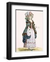 Walking in a Garden in Luxembourg, Engraved by Dupin, Plate No.213-Francois Louis Joseph Watteau-Framed Giclee Print