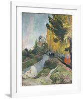 Walking in Autumn-Paul Gauguin-Framed Premium Giclee Print